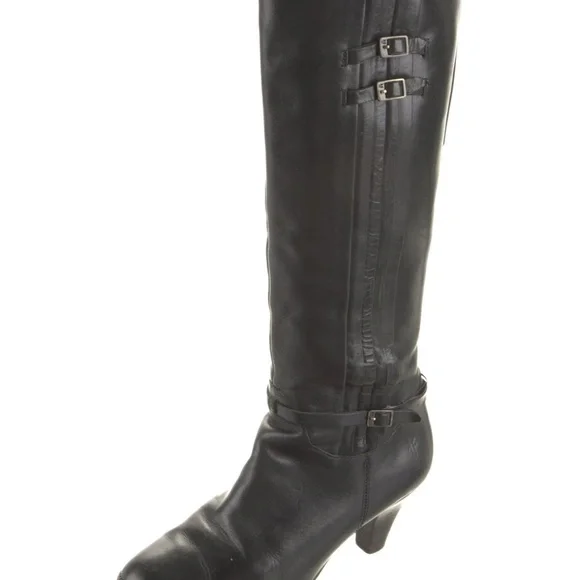 FRYE LEATHER KNEE HIGH RIDING BOOTS - Picture 4 of 11
